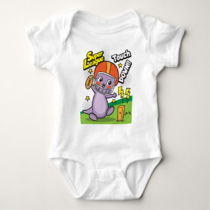 Body Para Bebê Beisebol do Dino