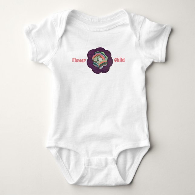 Body Para Bebê Bela Bebê Um Pedaço - Criança Flor (Frente)