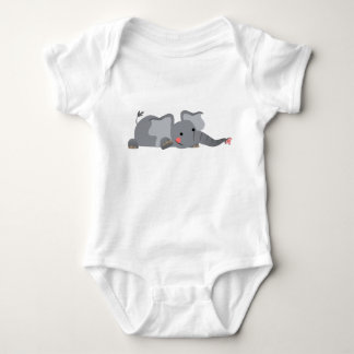 Body Para Bebê Bela Cartoon Sneaky Elephant Baby