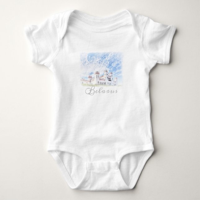 Body Para Bebê Belarus Kosava Palace Architecture Baby Bodycase (Frente)