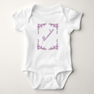 Body Para Bebê Belas Cerejeiras Rosa