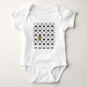 Body Para Bebê Belga Tervuren nos carneiros