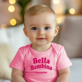 Body Para Bebê Bella Bambina Baby Pink Bodydress