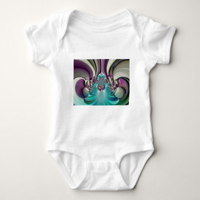 Body Para Bebê Belo Anjo Roxo e Abstrato Cia (Frente)