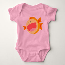 Body Para Bebê Belo e feliz cartoon Fish Baby