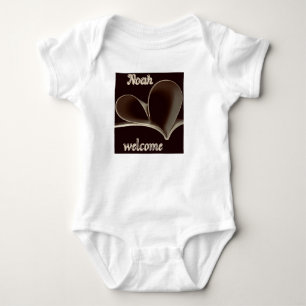 Body Para Bebê Bem-vinda Noah Heartsense bebê bebezinho.
