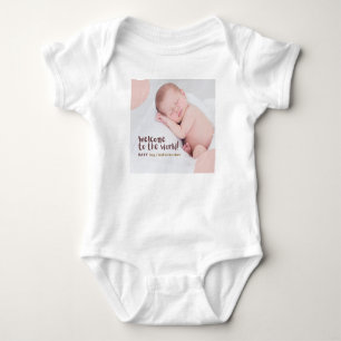 Body Para Bebê Bem-vindo ao Bebê Mundial - Personalizado