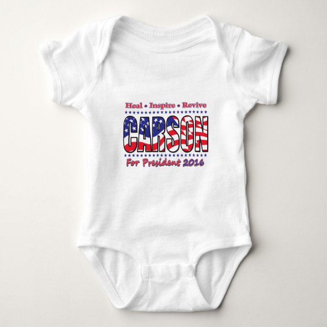 Body Para Bebê Ben Carson (Frente)