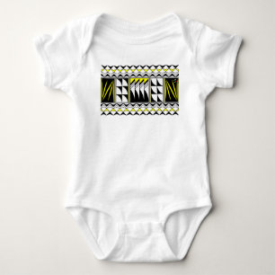 Body Para Bebê Bênçãos das penas em amarelo
