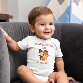Body Para Bebê Bênçãos do Dia de Ação de Graças
