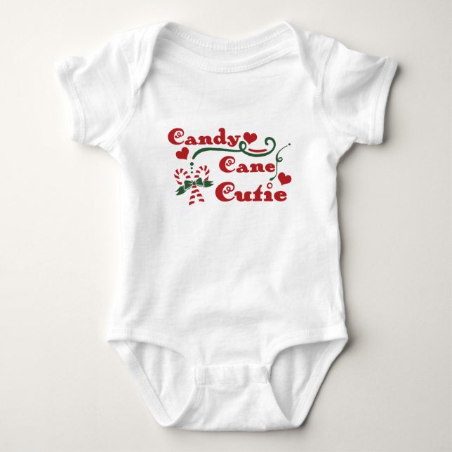Body Para Bebê bengala doce cutie (Frente)