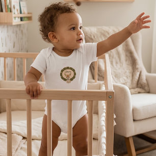 Body Para Bebê Berço Personalizado de Fauno da Floresta Impressão