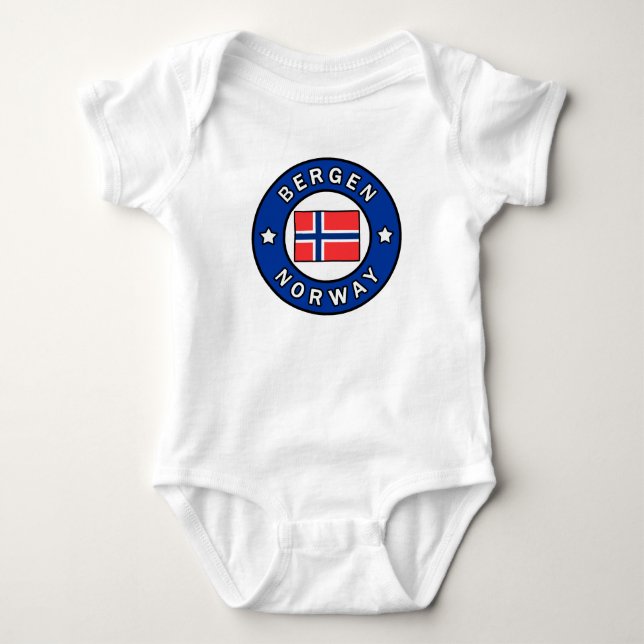 Body Para Bebê Bergen Noruega (Frente)