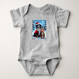 Body Para Bebê Bernese Mountain Dog Natal
