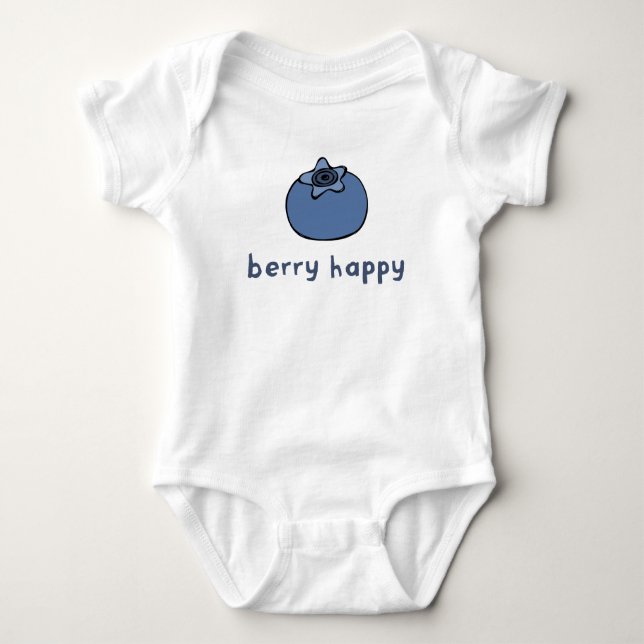 Body Para Bebê Berry Happy (Frente)
