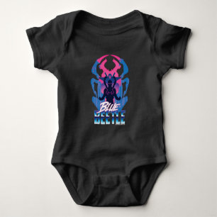 Body Para Bebê Besouro Azul Retrowave Versus Gráfico