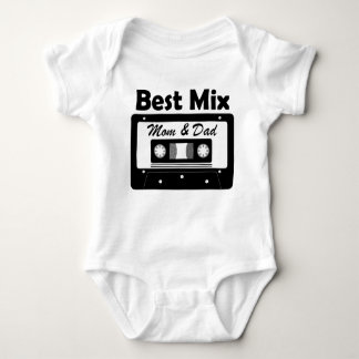 Body Para Bebê Best Mix Mom and Dad Baby Shower Gift 