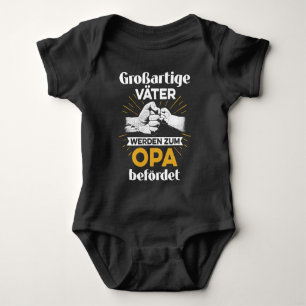Body Para Bebê Bester Papa Sohn Vater Opa Überraschung Enkel
