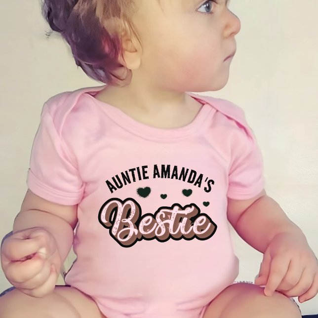 Body Para Bebê Bestie Bebê da Tia Personalizada (Criador carregado)