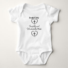 Body Para Bebê Bible Verse Custom Baby Bodysuit 
