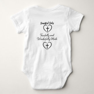 Body Para Bebê Bible Verse Custom Baby Bodysuit 
