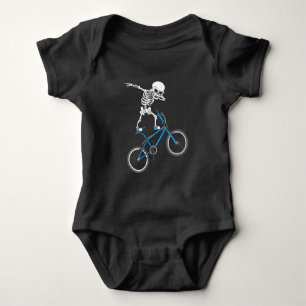 Body Para Bebê Bicicleta BMX Diversão de Bicicleta de Esqueleto
