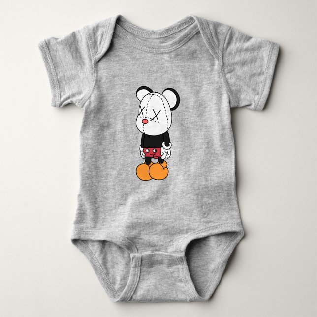Body Para Bebê Big black-eared mouse (Frente)