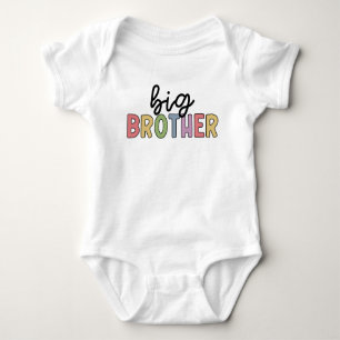 Body Para Bebê Big Brother Cute Promovido ao Irmão