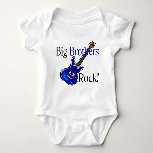Body Para Bebê Big Brothers ROCK! (Frente)