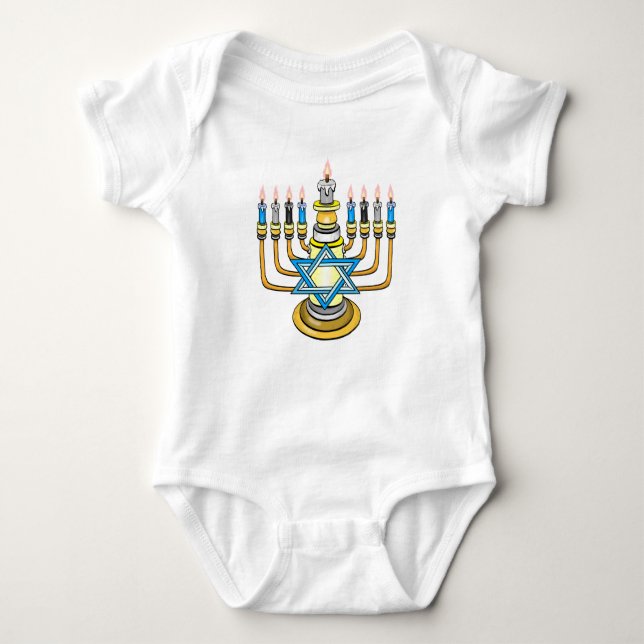 Body Para Bebê Big Happy Hanukkah (Frente)