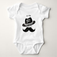 Bigode de Hipster Chapéu Óculos 1 1º Aniversário