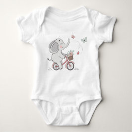 Body Para Bebê Bike do Elefante Whimsso - Crianças Design