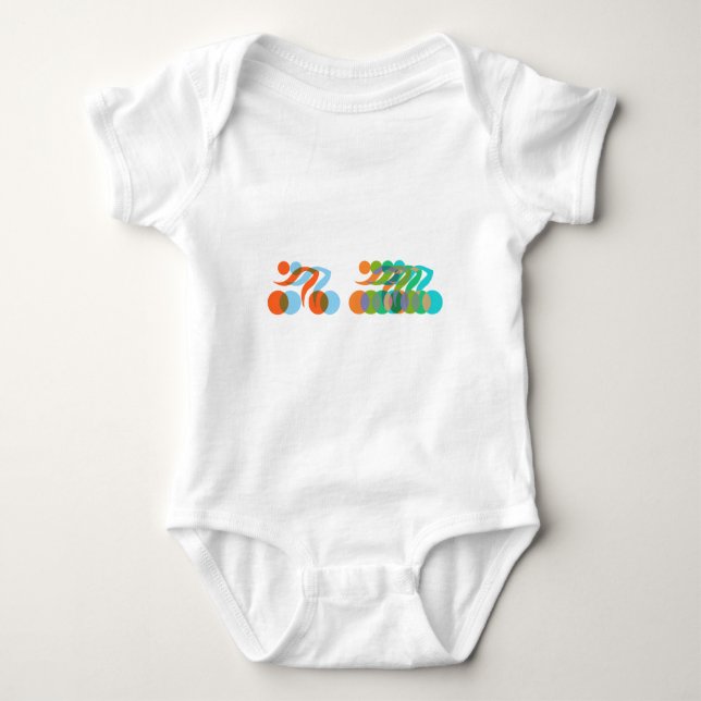 Body Para Bebê Biker anormal (Frente)