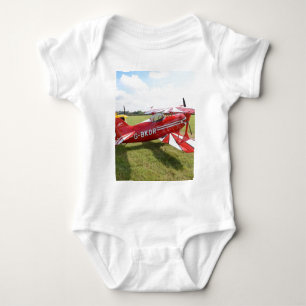 Body Para Bebê Biplano vermelho