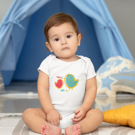 Body Para Bebê Bird Cartoon