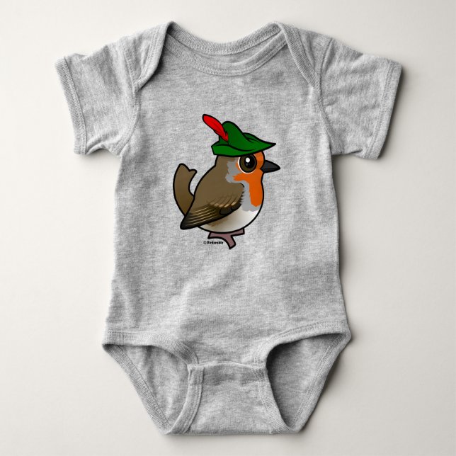 Body Para Bebê Birdorable European Robin Hood (Frente)