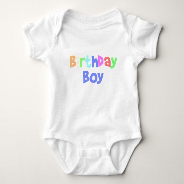 Body Para Bebê Birthday Boy (Frente)