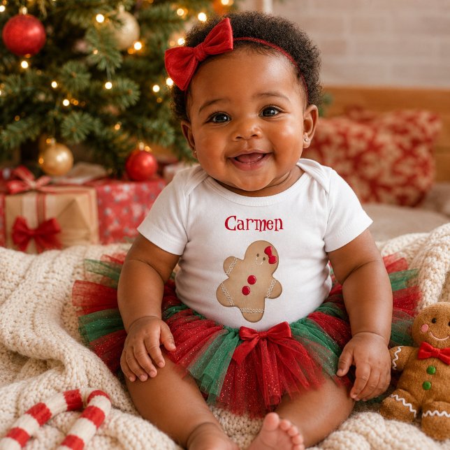 Body Para Bebê Biscoito de Natal Fofo (Criador carregado)