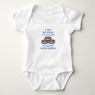 Body Para Bebê Biscoitos antes das horas de dormir