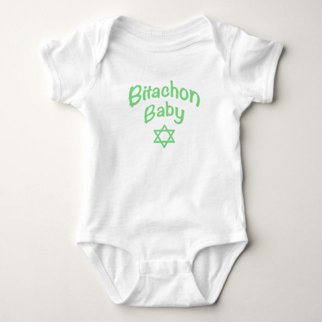 Body Para Bebê Bitachon Baby Green Bodydress (Frente)