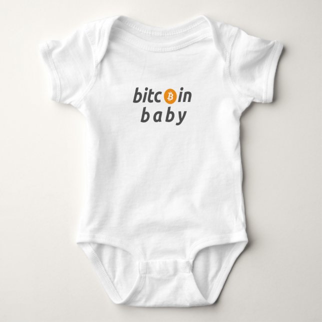 Body Para Bebê Bitcoin Baby Bodysuit (Frente)