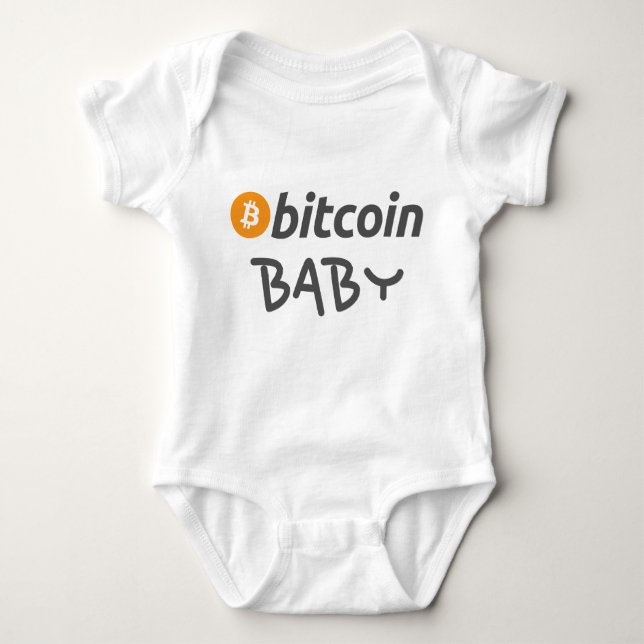 Body Para Bebê Bitcoin Babygrow (Frente)