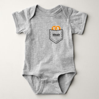 Body Para Bebê BITCOIN/POCKET-Onsie