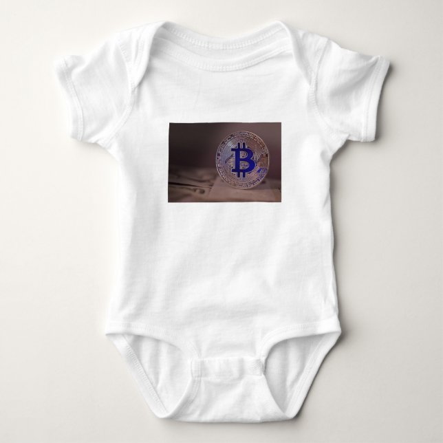 Body Para Bebê Bitmoeda 8 (Frente)