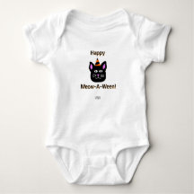 Black Cat Meow-A-Ween Baby Jersey
