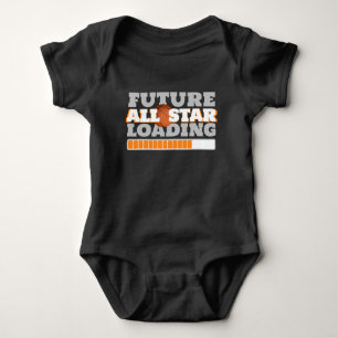 Body Para Bebê Black Future All Star Carregando Bebê Basquete