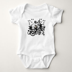 Body Para Bebê Black Irish Swirls and Leprechauns