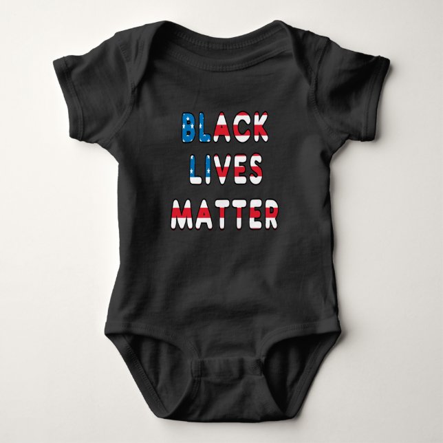 Body Para Bebê Black Lives é importante BLM (Frente)