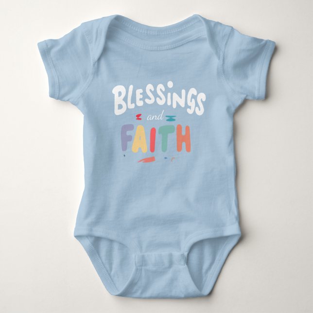 Body Para Bebê Blessings & Faith Baby Bodycase - Suave e Adorável (Frente)