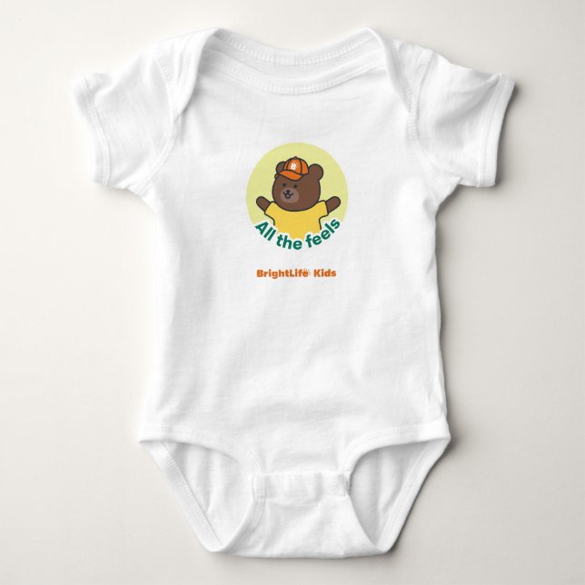 Body Para Bebê BLK Baby - Bodysuit com "All the Feels" (Frente)